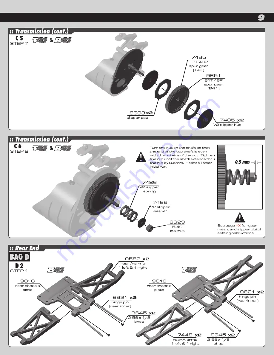 Team Assocciated RC104T4.1 Manual Download Page 9