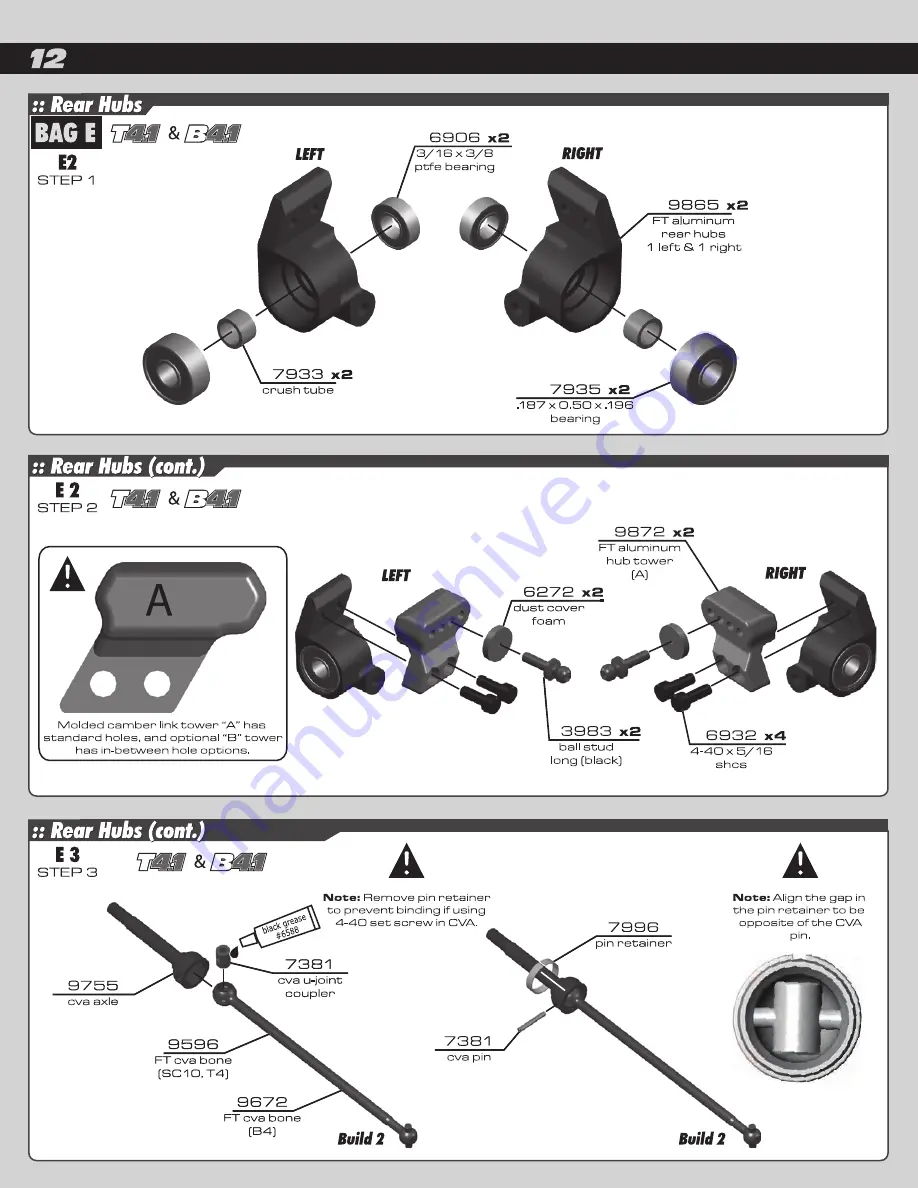 Team Assocciated RC104T4.1 Manual Download Page 12