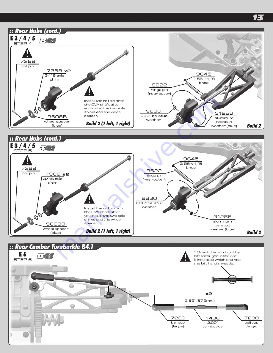 Team Assocciated RC104T4.1 Manual Download Page 13