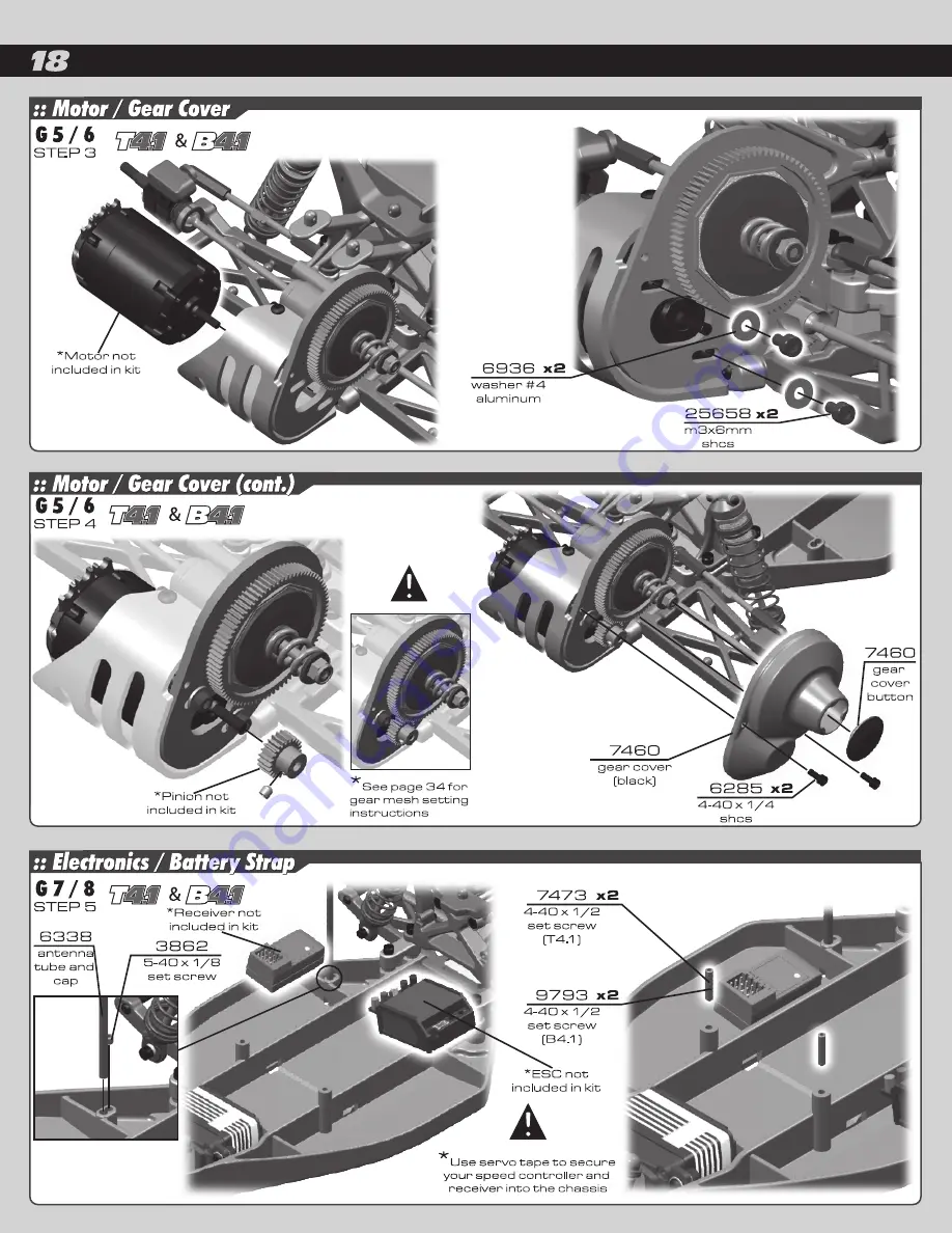 Team Assocciated RC104T4.1 Manual Download Page 18