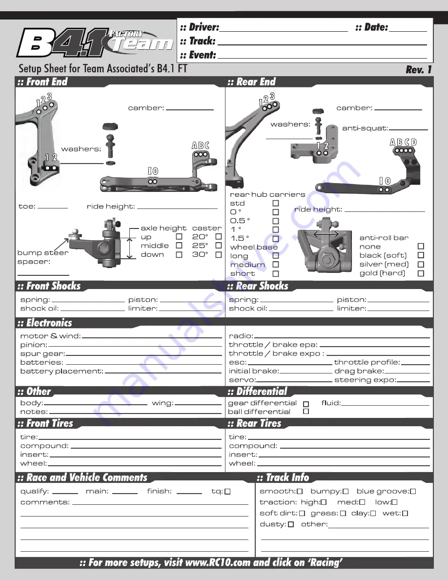 Team Assocciated RC104T4.1 Manual Download Page 29