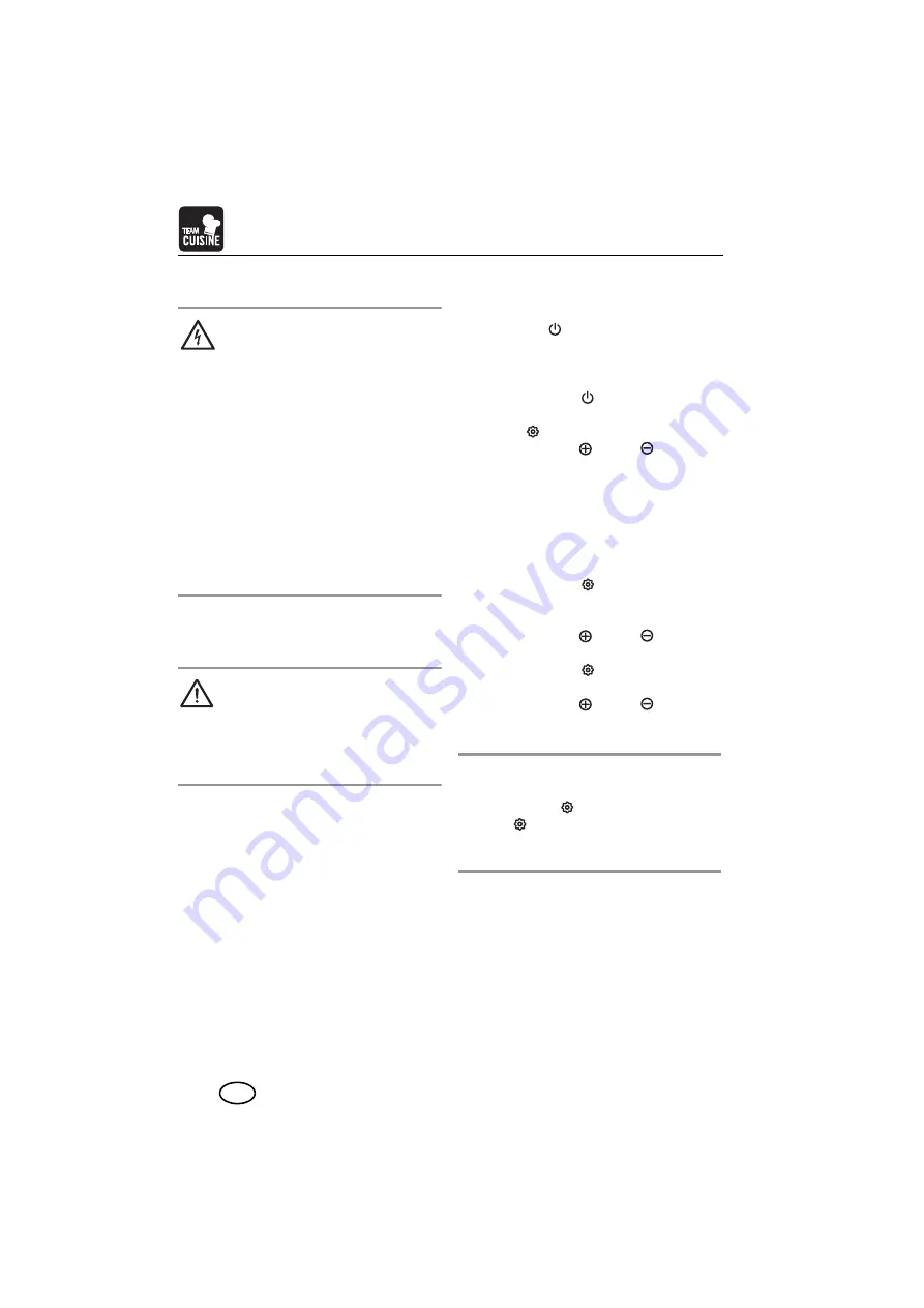 TEAM CUISINE SOUS-VIDE STICK Operating Instructions Manual Download Page 10