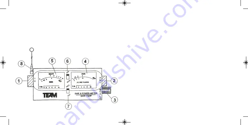 Team Electronic SWR-1180-P Operation Manual Download Page 2