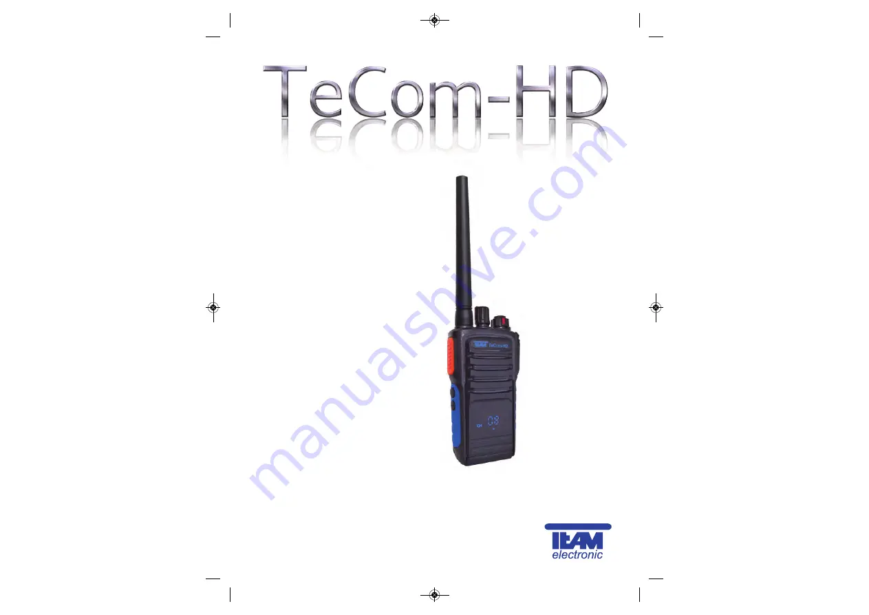 Team Electronic TeCom-HD UHF-COM Скачать руководство пользователя страница 1