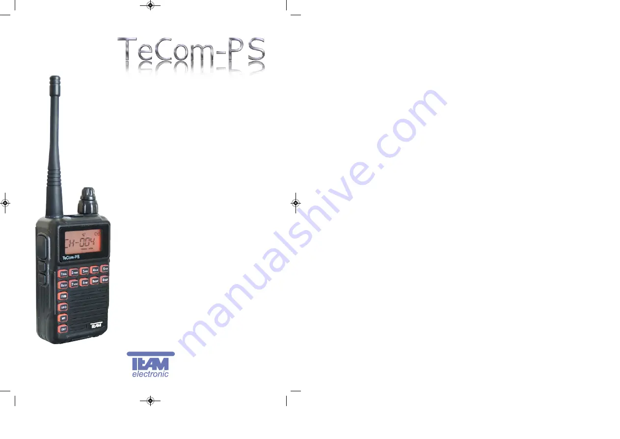 Team Electronic TeCom PS 16K PMR446 Manual Download Page 1