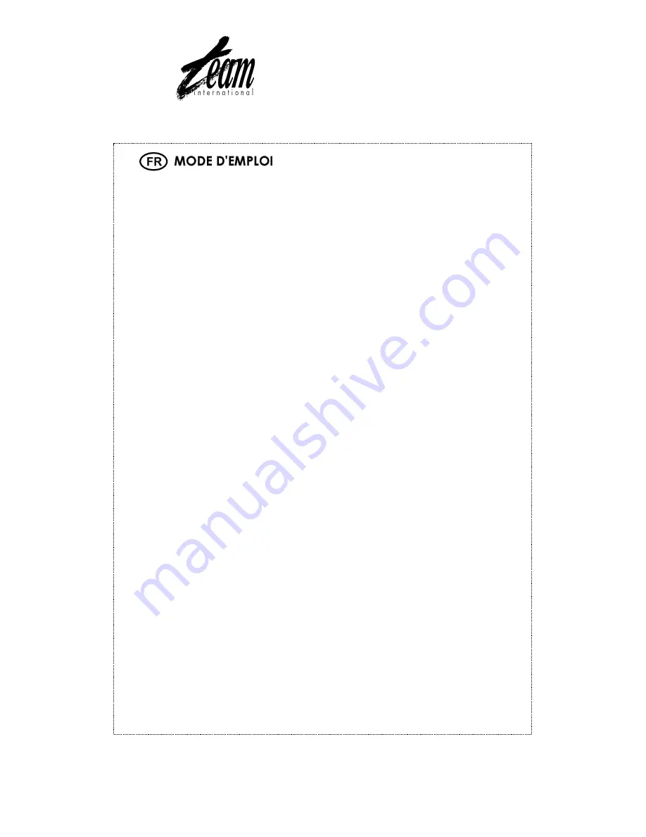 Team International TEAM MS 17 Operating Instructions Manual Download Page 8