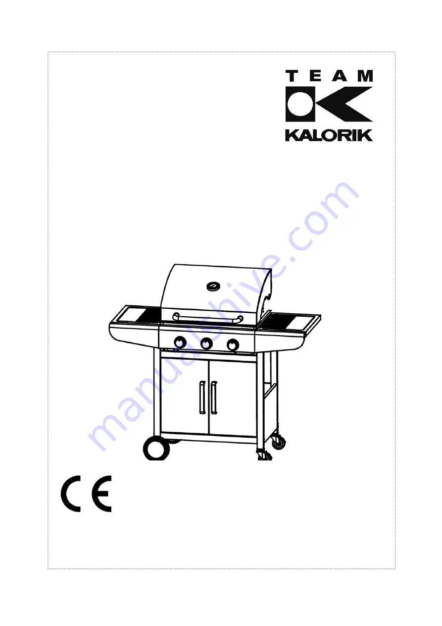 Team Kalorik GBBQ 1004 Manual Download Page 1