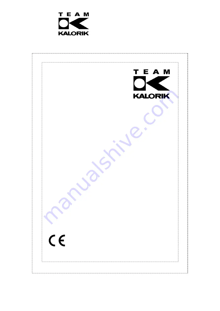 Team Kalorik TKG AS 1001 Manual Download Page 1