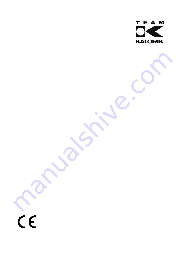 Team Kalorik TKG OT 2021 Manual Download Page 1