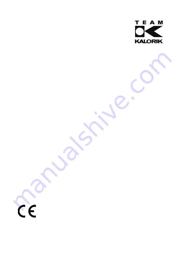 Team Kalorik TKG OT 2032 CRL Manual Download Page 1