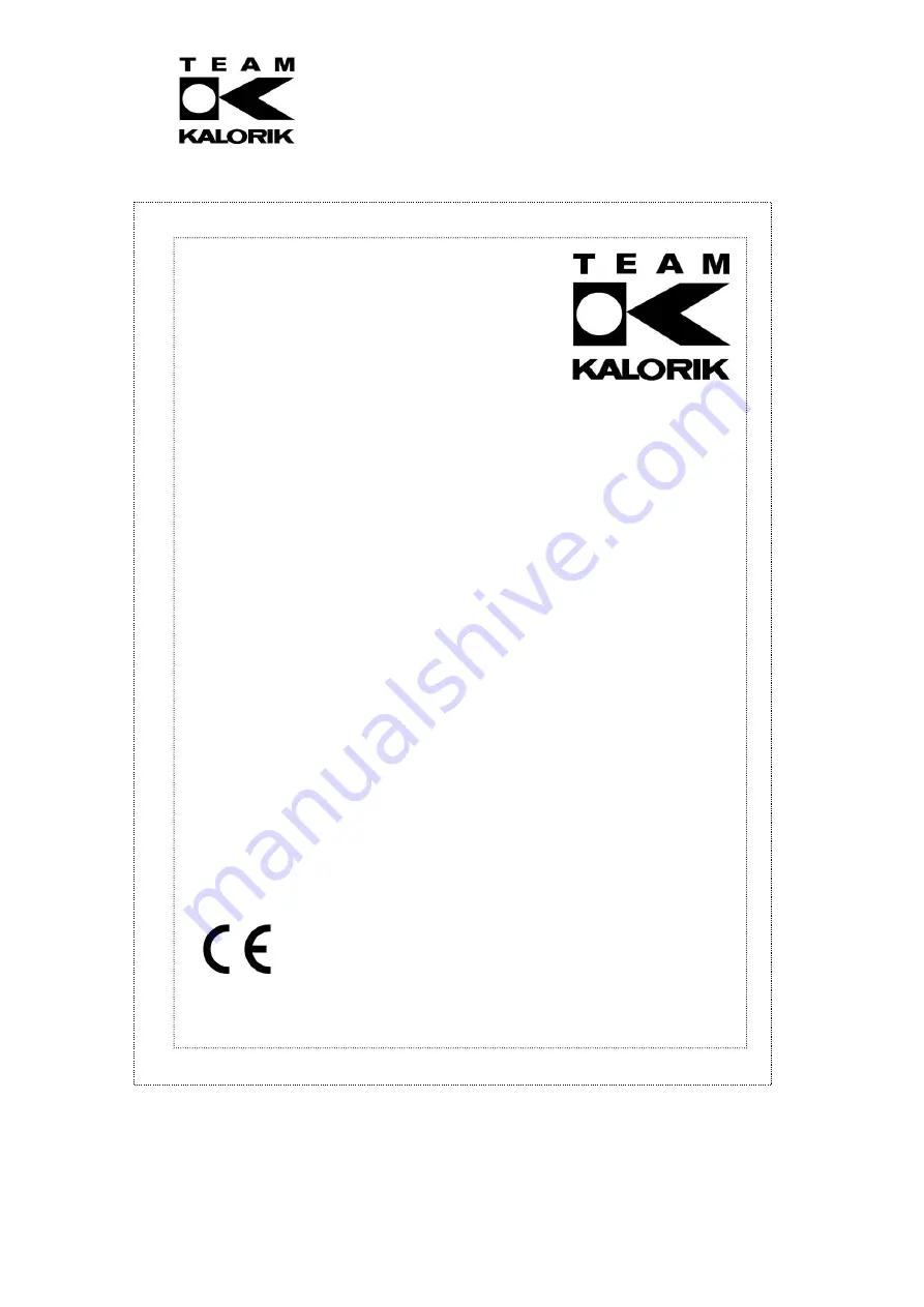 Team Kalorik TKG RAC 1003 Manual Download Page 1