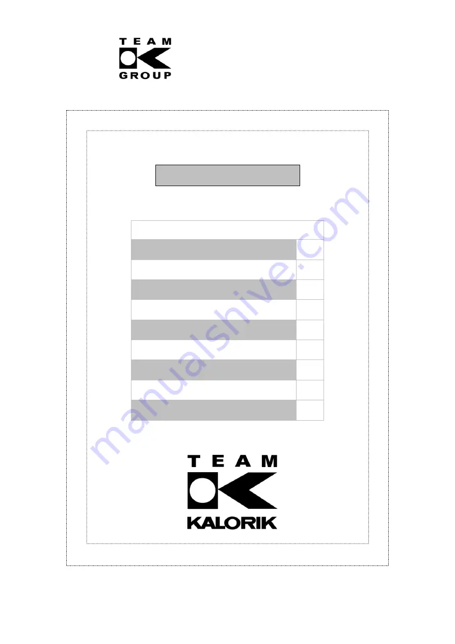 Team Kalorik TKG SIS 1001 User Manual Download Page 64