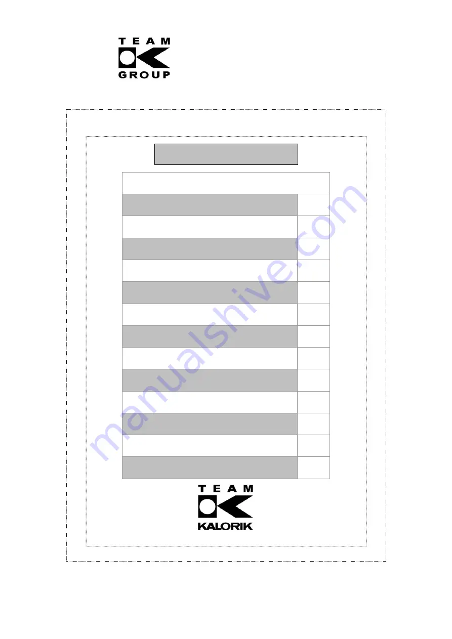 Team Kalorik TKG TKB 1023 N Manual Download Page 74