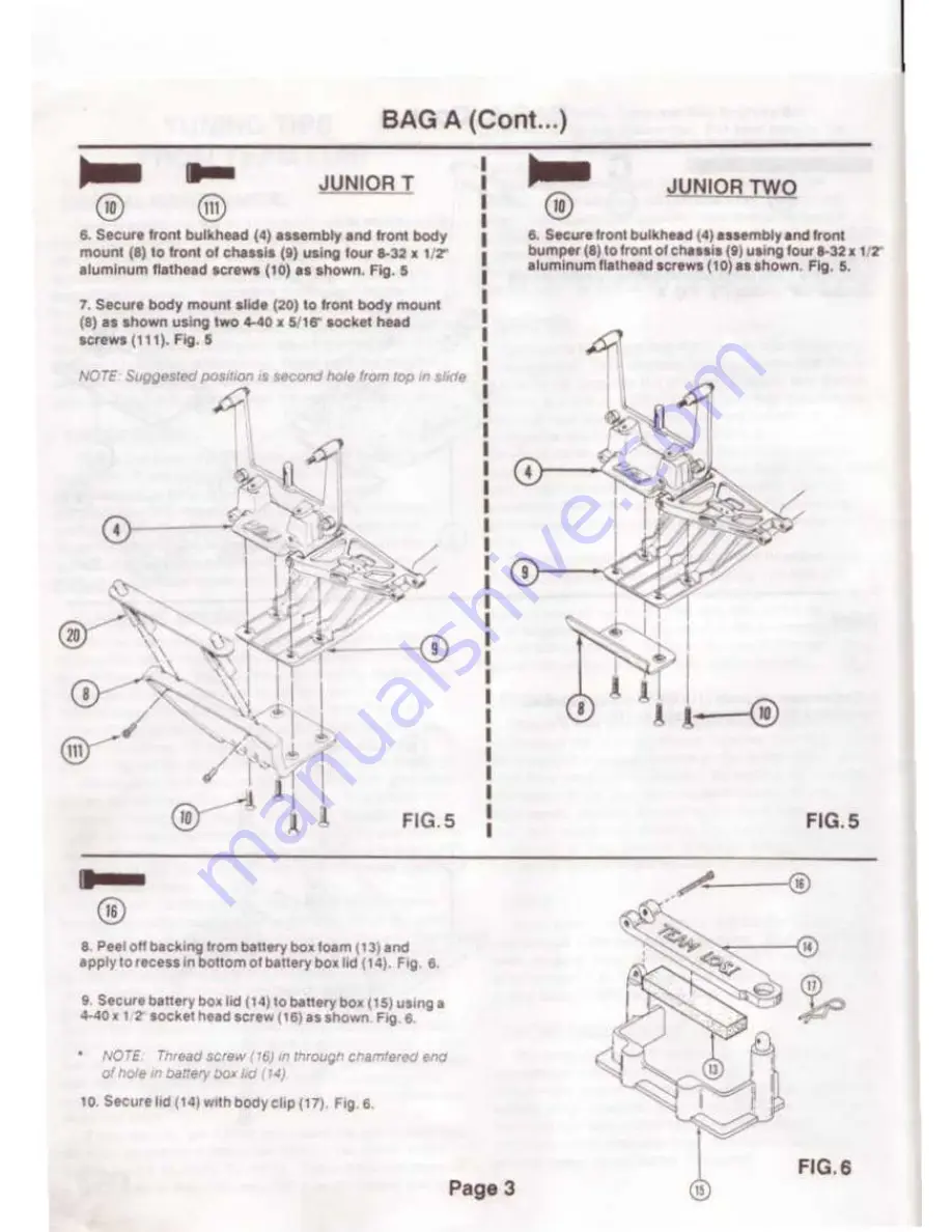 Team Losi Junior T Owner'S Manual Download Page 6