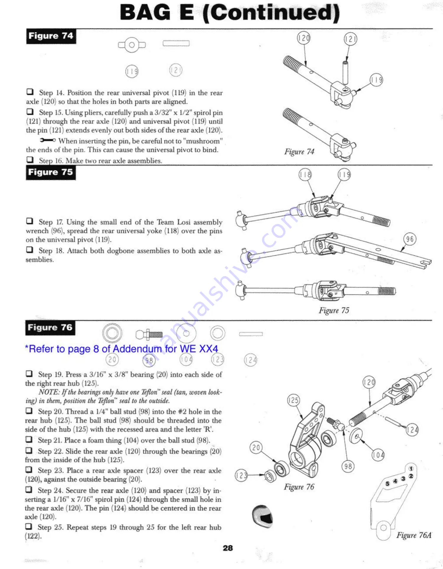 Team Losi XX4 Owner'S Manual Download Page 31