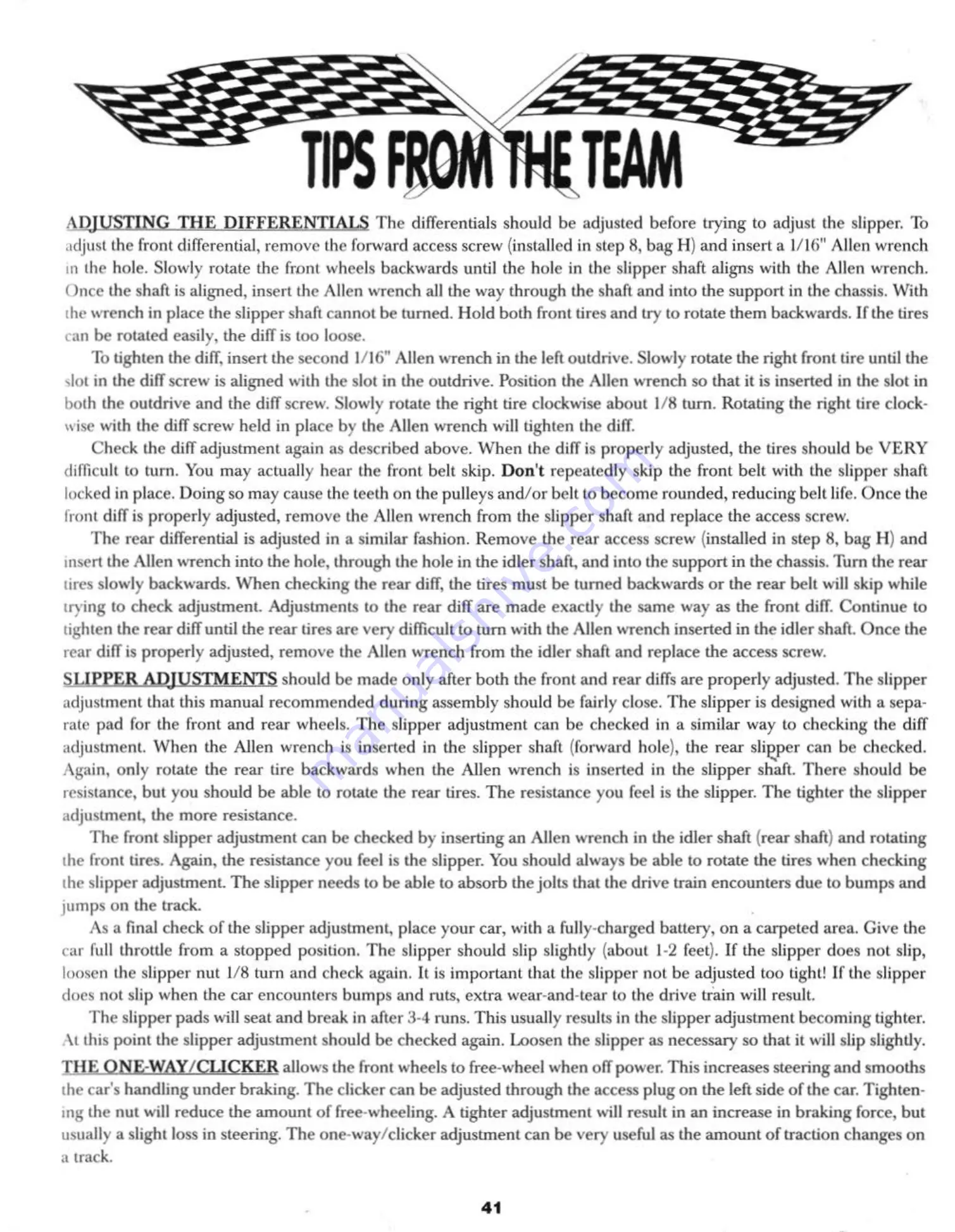 Team Losi XX4 Owner'S Manual Download Page 44