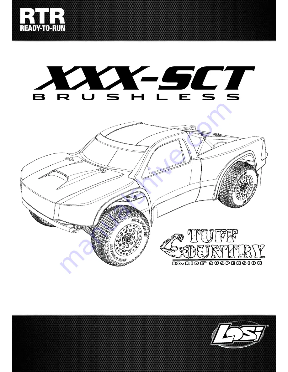 Team Losi XXX-SCT Brushless Instruction Manual Download Page 1