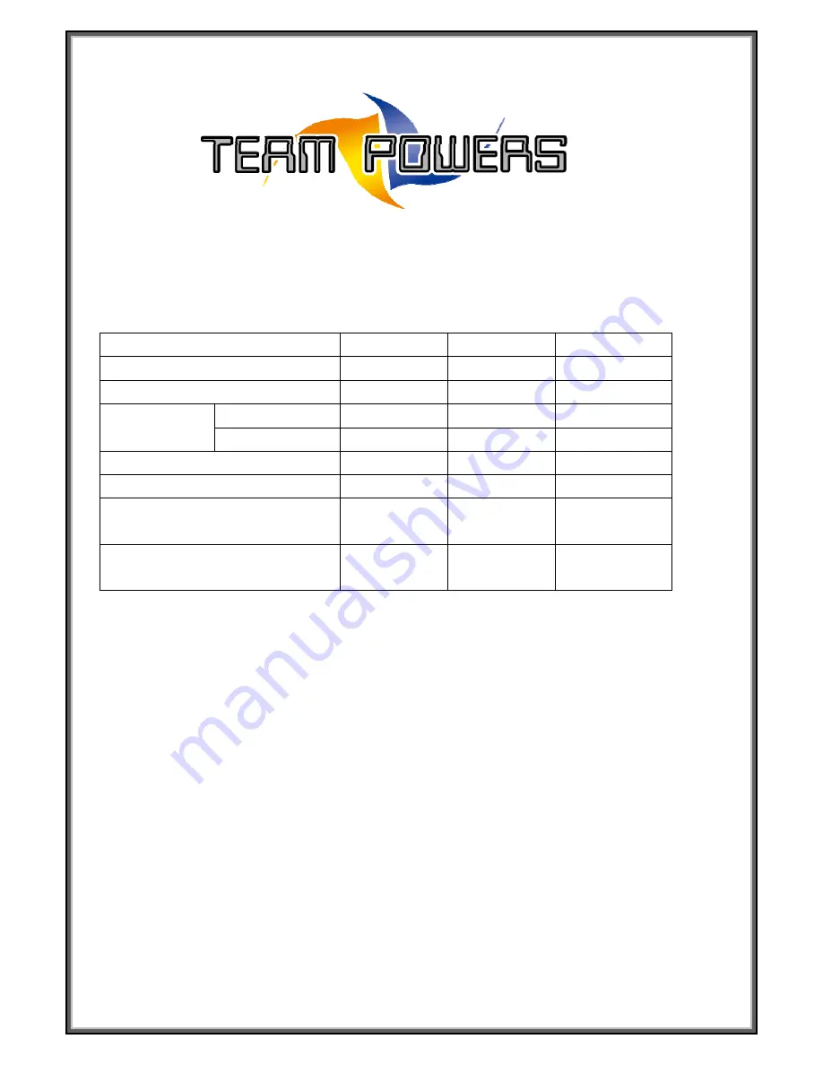 Team Powers XPS-pro User Manualline Download Page 1