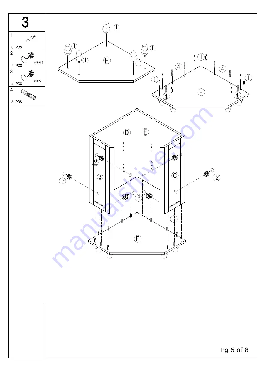 Teamson ELG-639 Assembly Instructions Manual Download Page 7