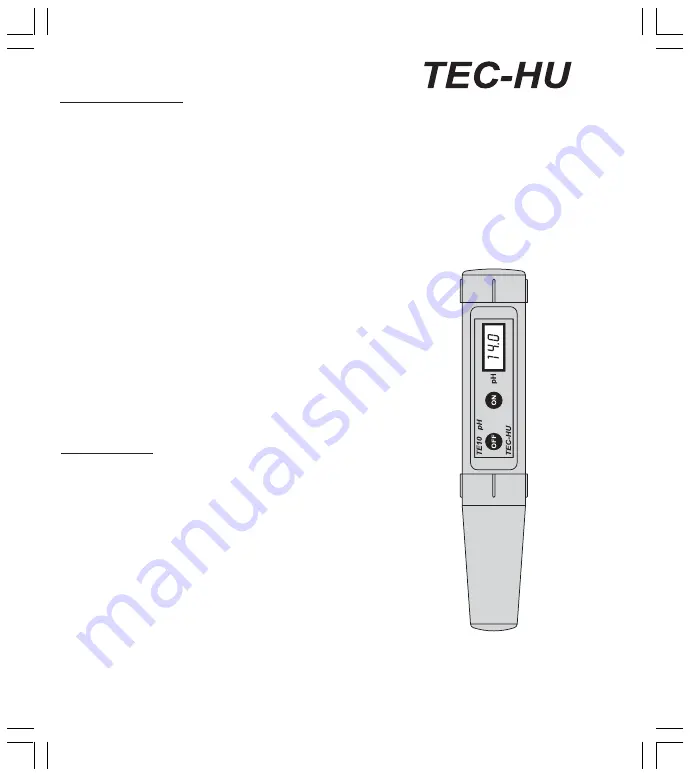 TEC-HU TE 10 Скачать руководство пользователя страница 1