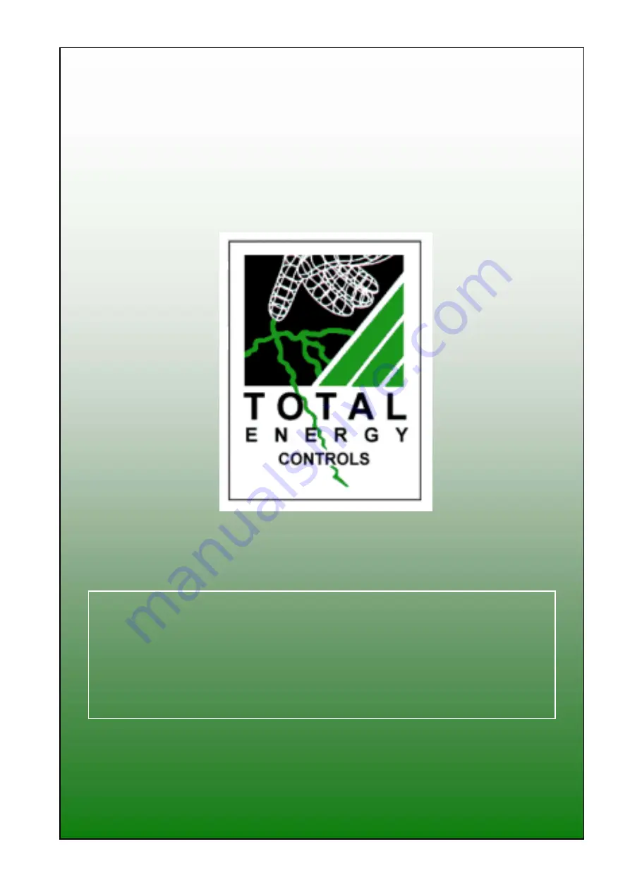 TEC 100 Programming & Installation Manual Download Page 1