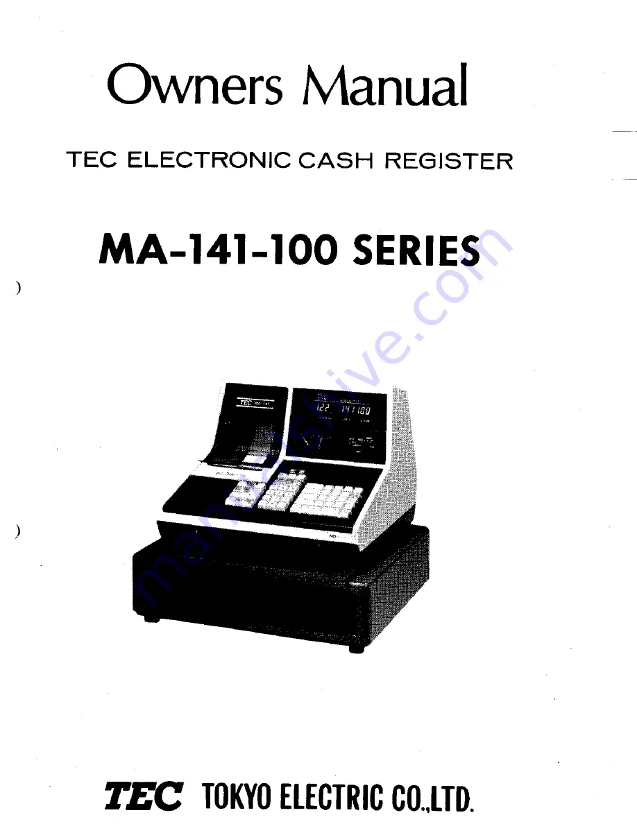 TEC MA-141 Owner'S Manual Download Page 1