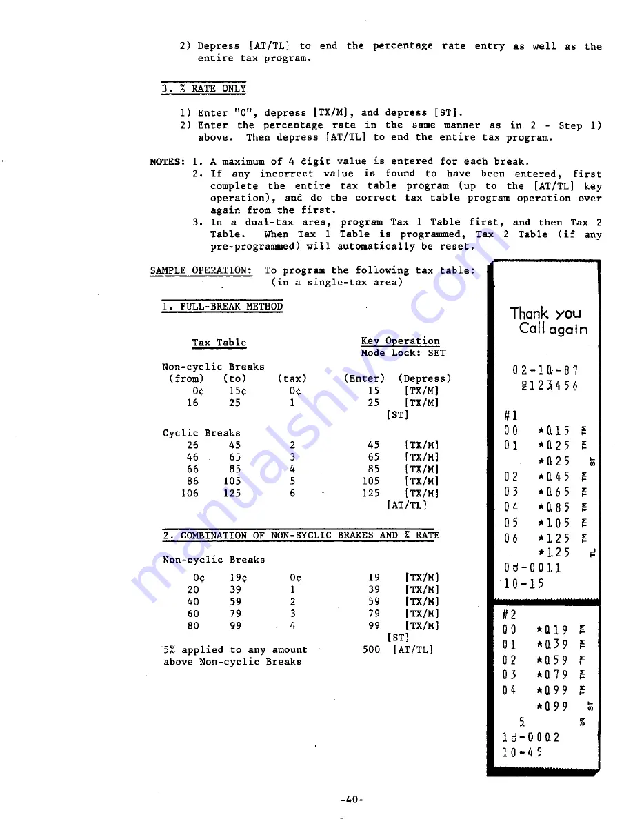 TEC MA-215 Owner'S Manual Download Page 44