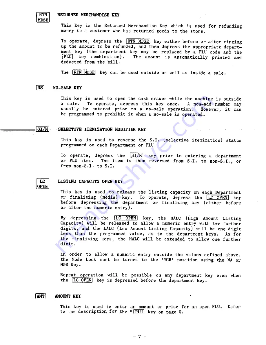 TEC TEC MA-1100-100 SERIES Owner'S Manual Download Page 11