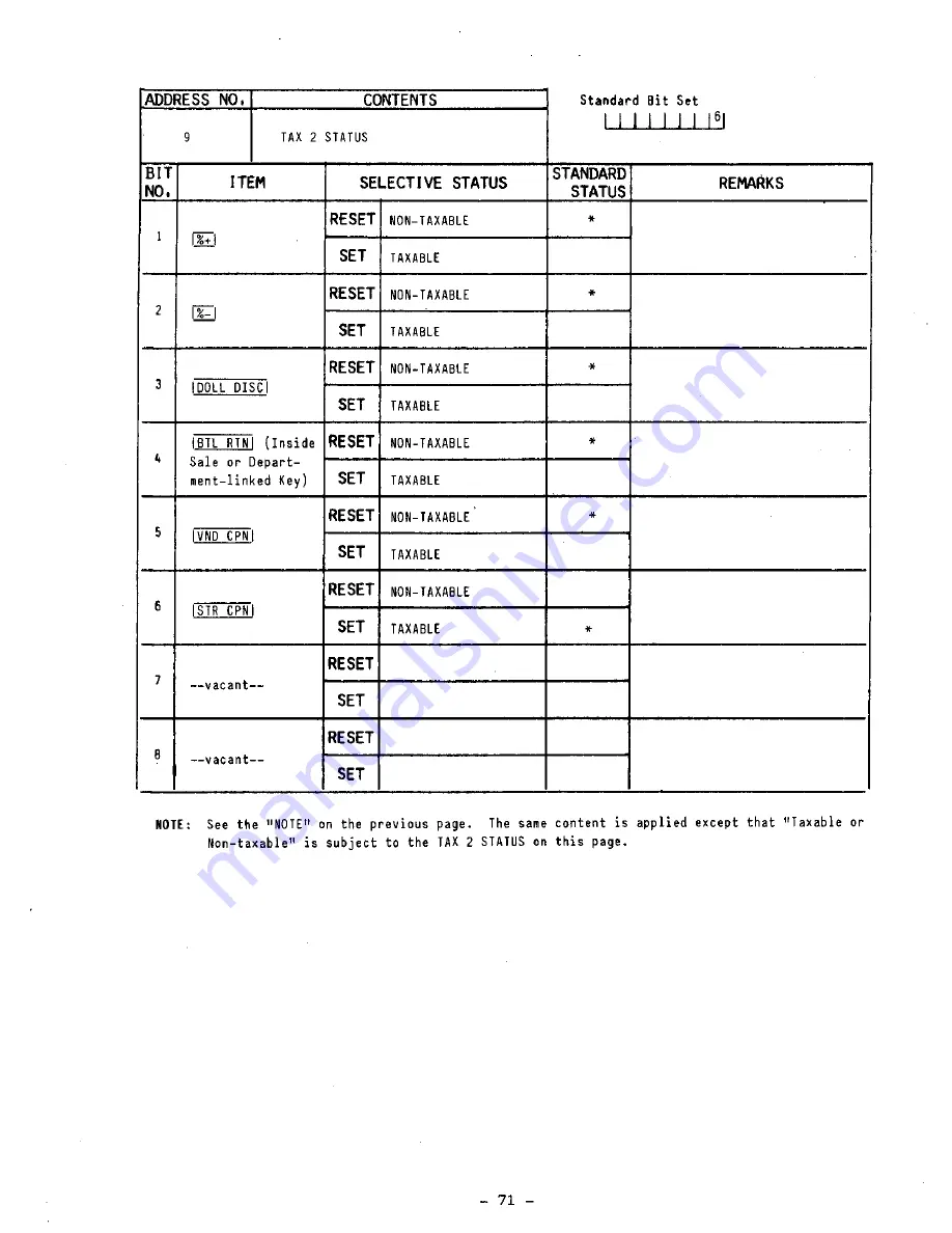 TEC TEC MA-1100-100 SERIES Owner'S Manual Download Page 75