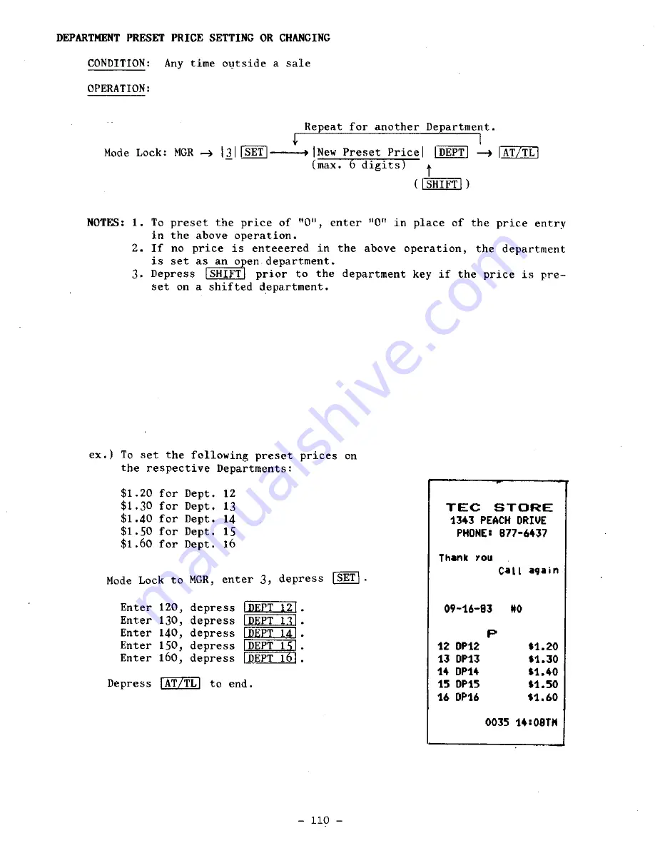 TEC TEC MA-1100-100 SERIES Скачать руководство пользователя страница 114