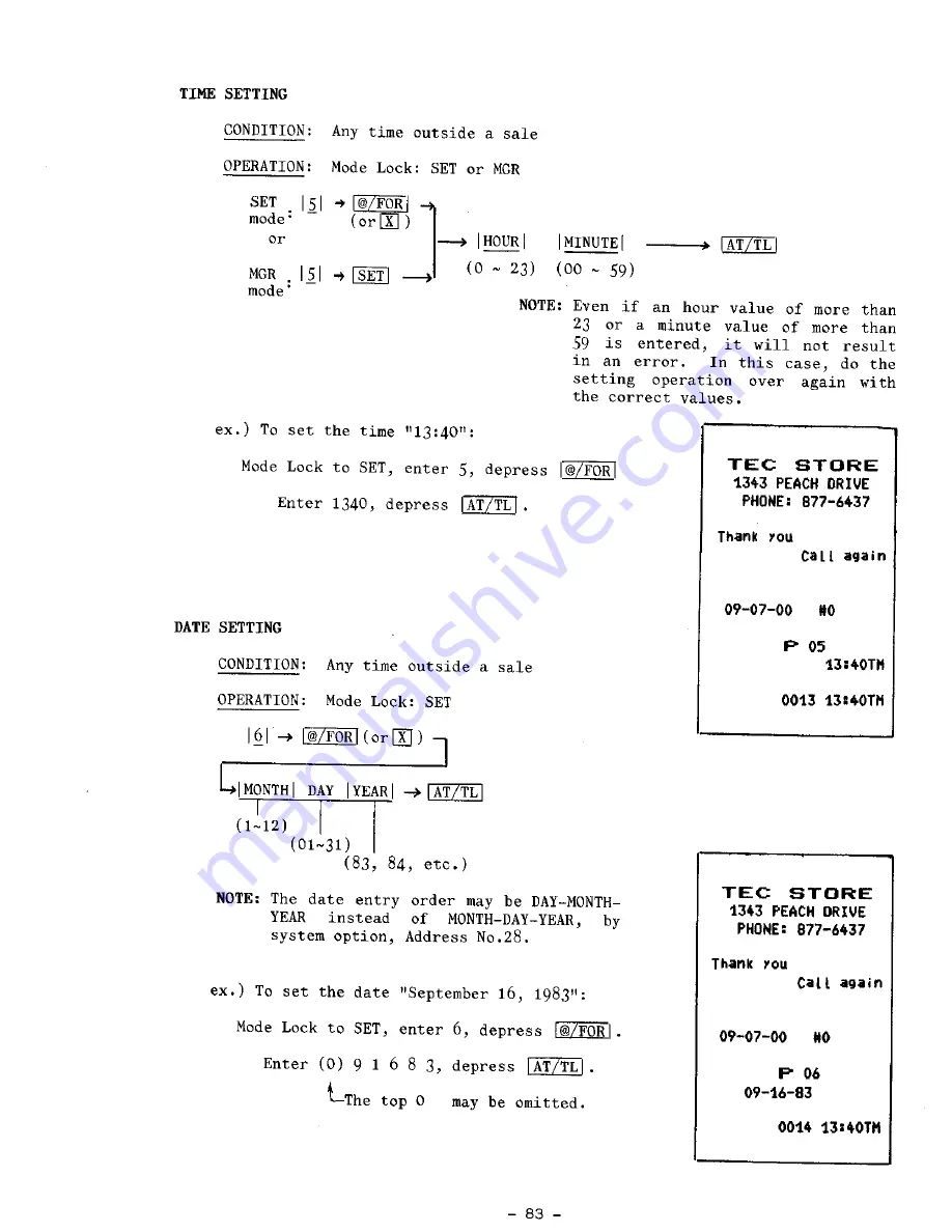 TEC TEC MA-1100-400 SERIES Owner'S Manual Download Page 87