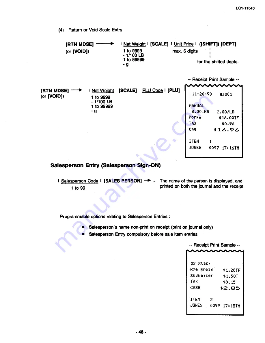 TEC TEC MA-1700 Owner'S Manual Download Page 54