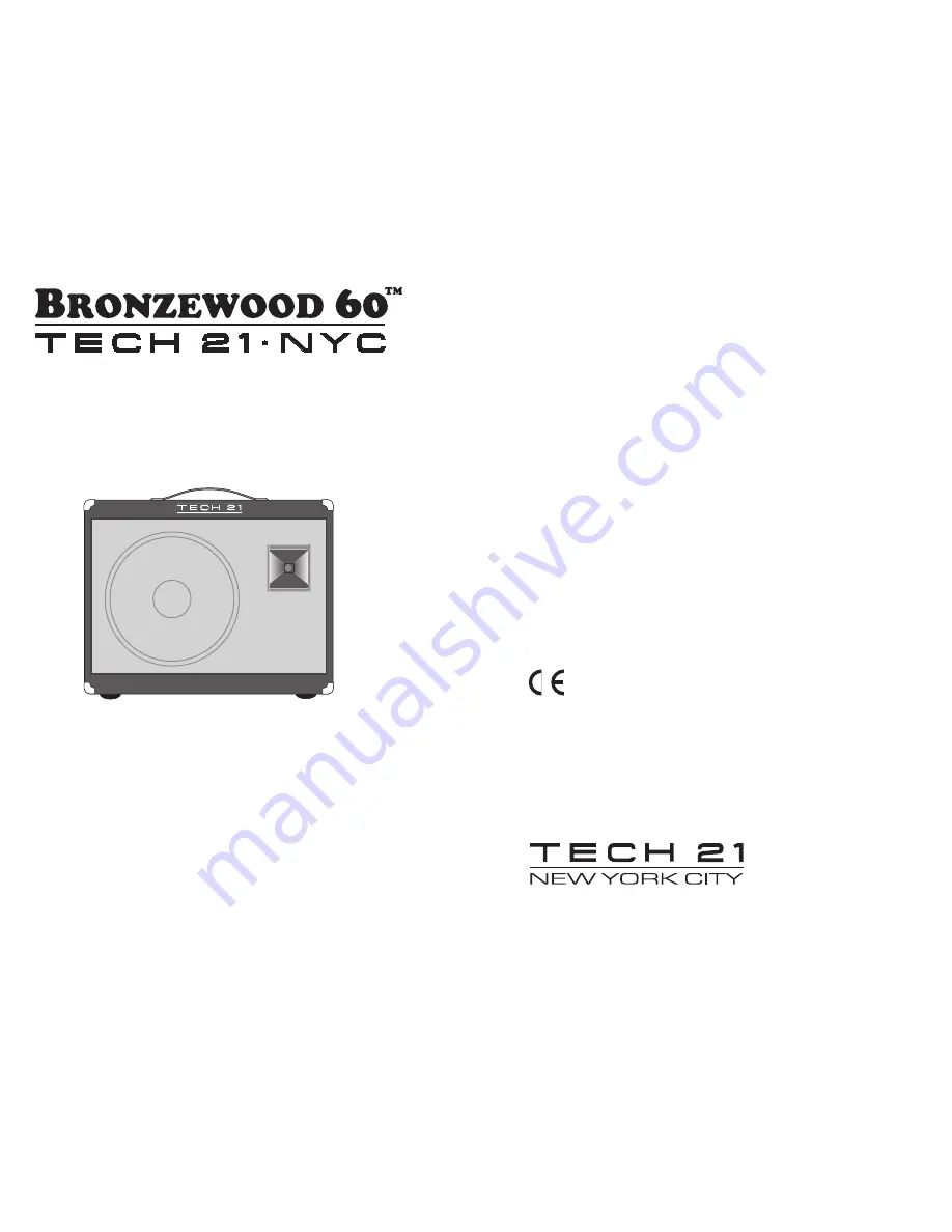 Tech 21 Bronzewood 60 Owner'S Manual Download Page 1