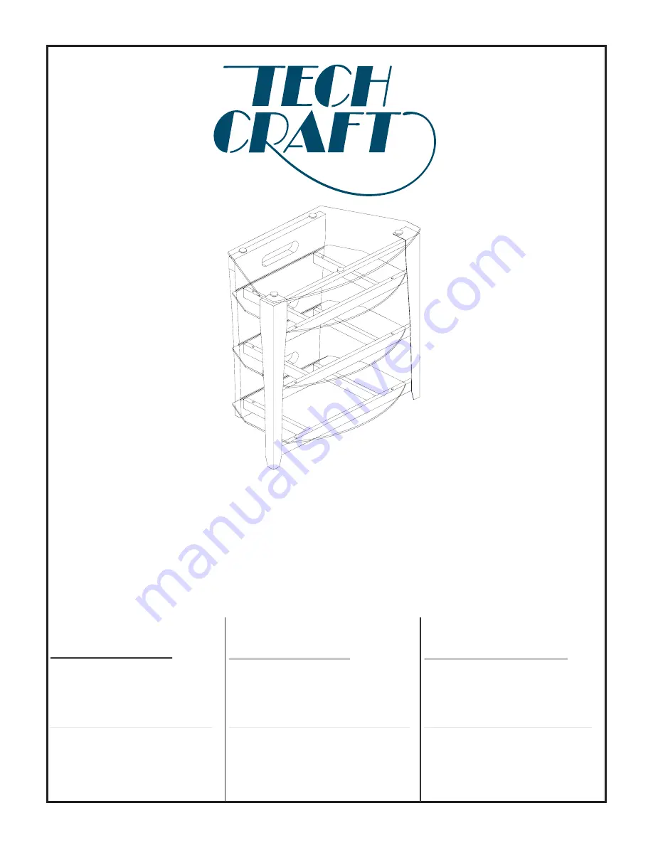 Tech Craft BCE32 Assembly Manual Download Page 1