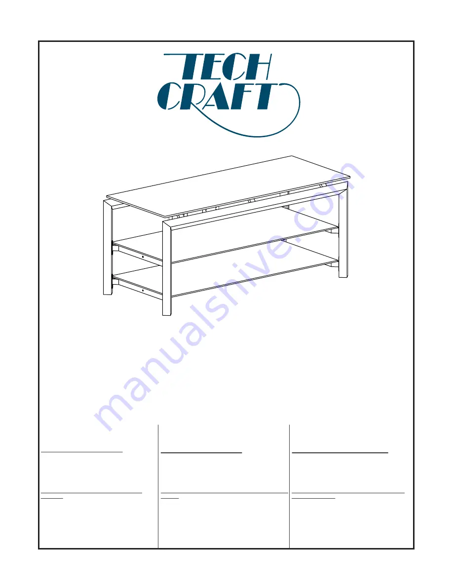 Tech Craft HBL44 Скачать руководство пользователя страница 1