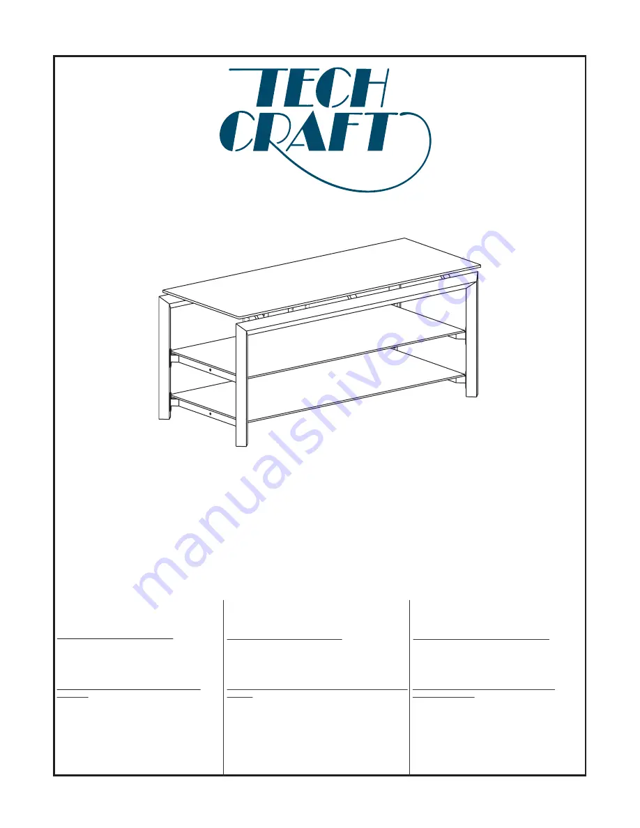 Tech Craft HBL60 Assembly Instruction Download Page 1