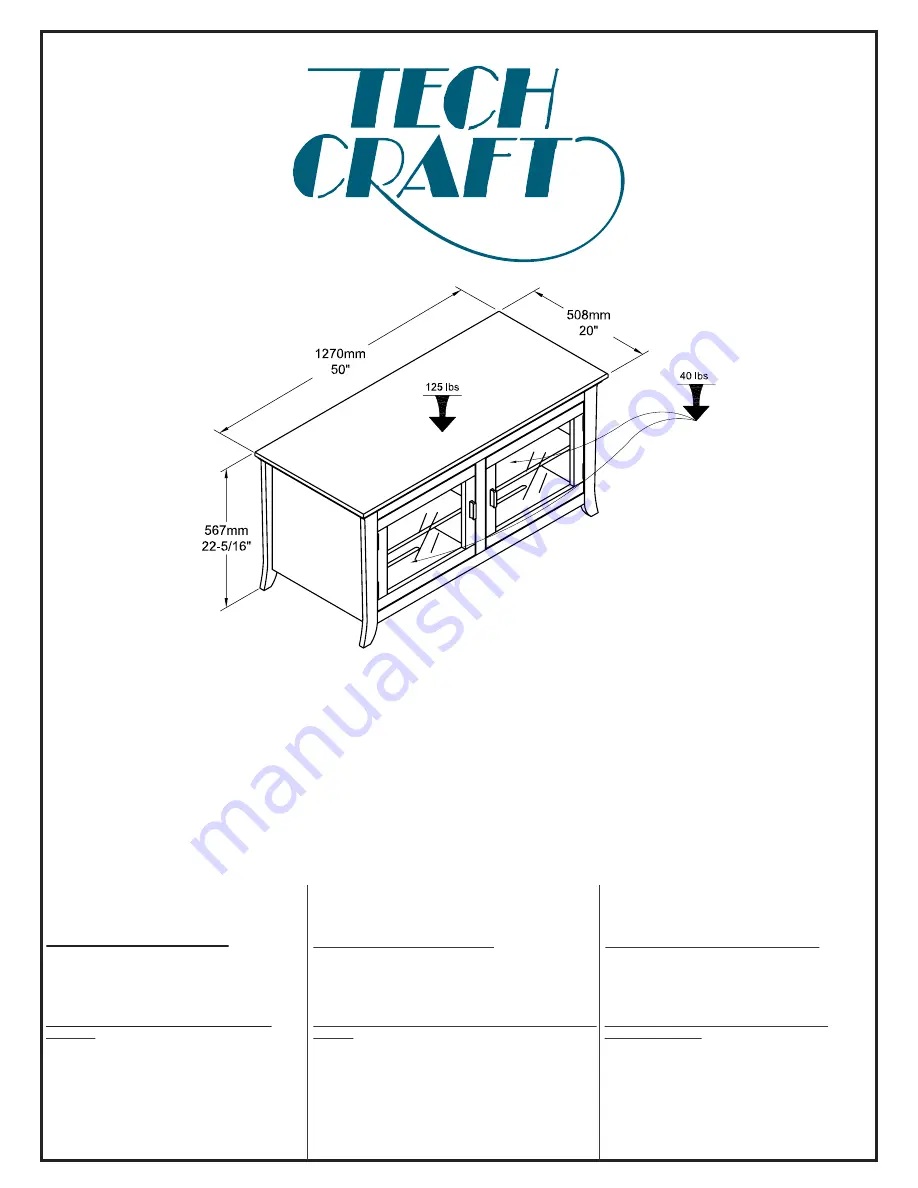 Tech Craft PAL50 Assembly Instruction Manual Download Page 1