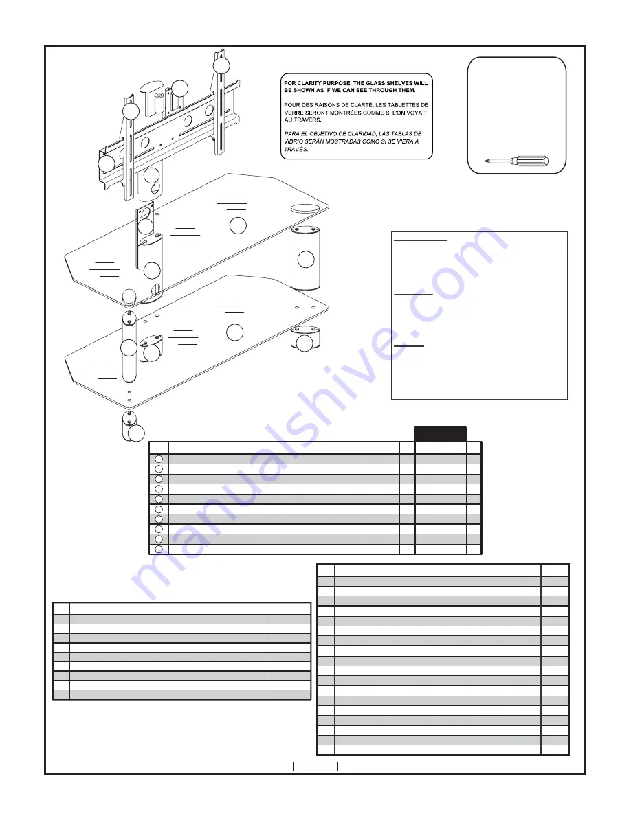 Tech Craft TRK50B Assembly Instruction Manual Download Page 2