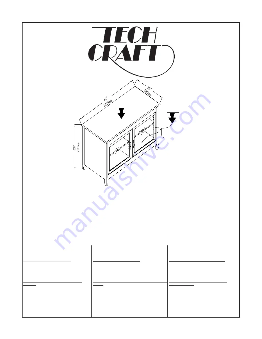 Tech Craft XLN48 Assembly Instruction Manual Download Page 1