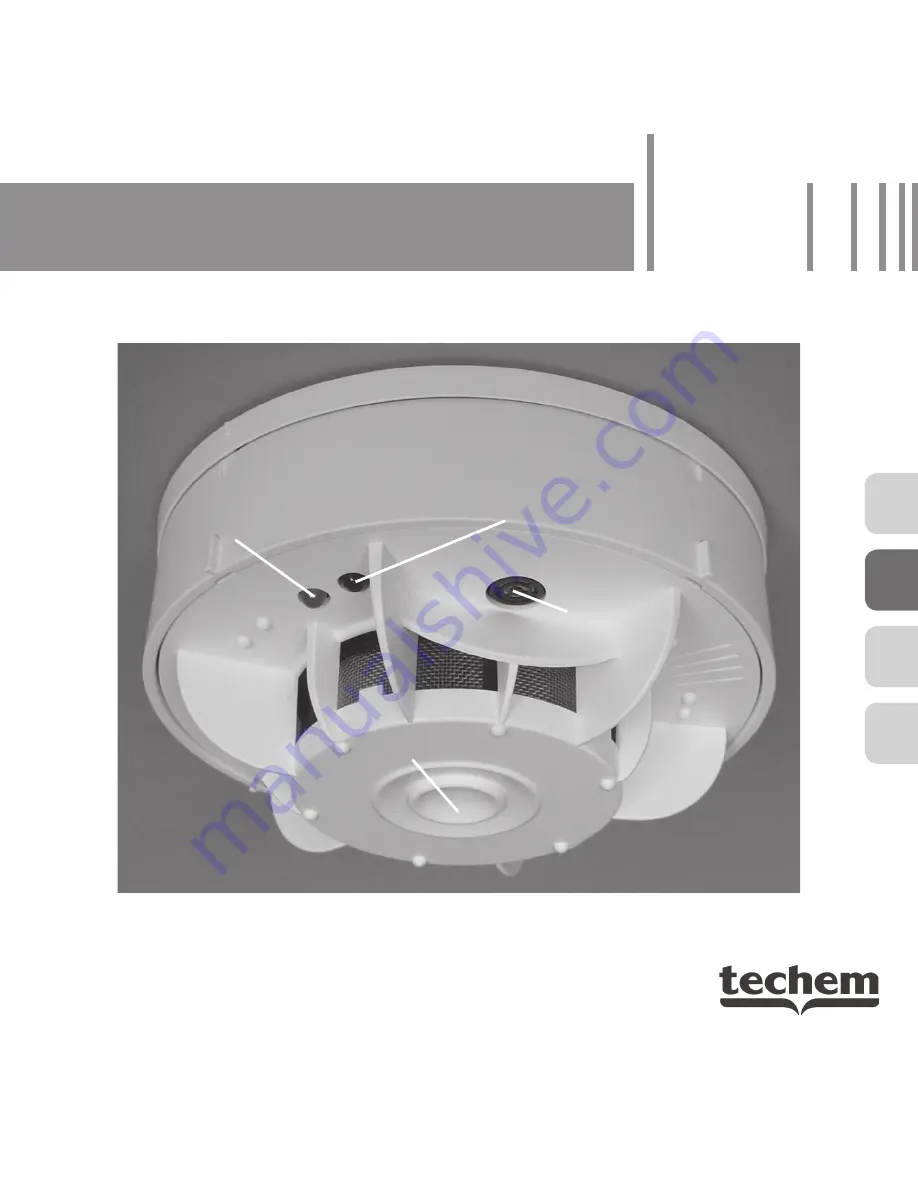 techem radio frequency smoke detector 2 Operating Instructions Manual Download Page 1