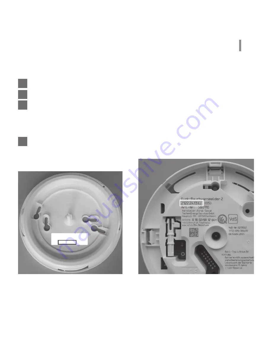 techem radio frequency smoke detector 2 Operating Instructions Manual Download Page 9