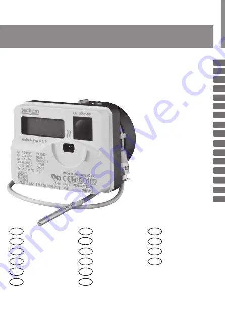 techem Vario 4 Operating Instructions Manual Download Page 1