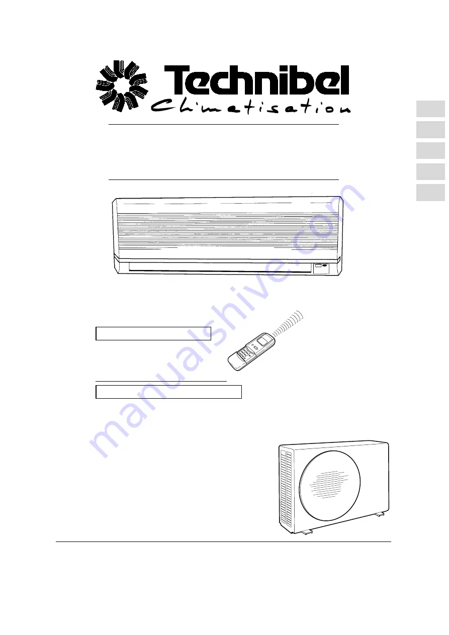 Technibel Climatisation MCA122R5TA Скачать руководство пользователя страница 1