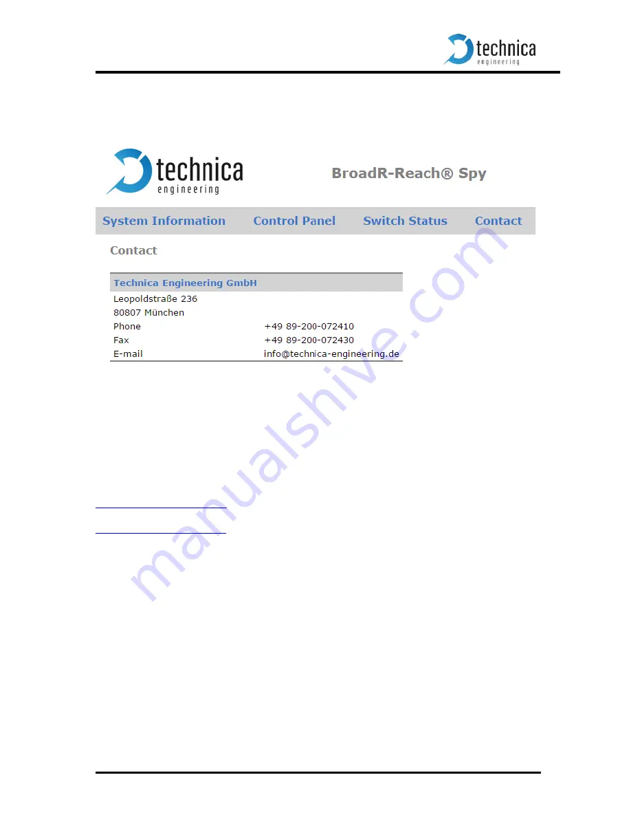 Technica Engineering 100base-t1_SPY User Manual Download Page 43