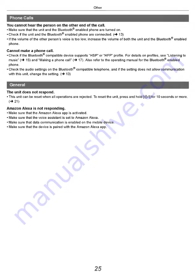 Technics EAH-A800 Owner'S Manual Download Page 25