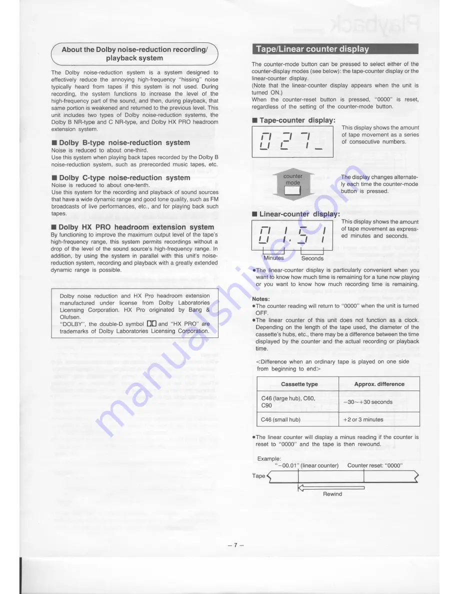 Technics RS-B655 Operating Instructions Manual Download Page 7