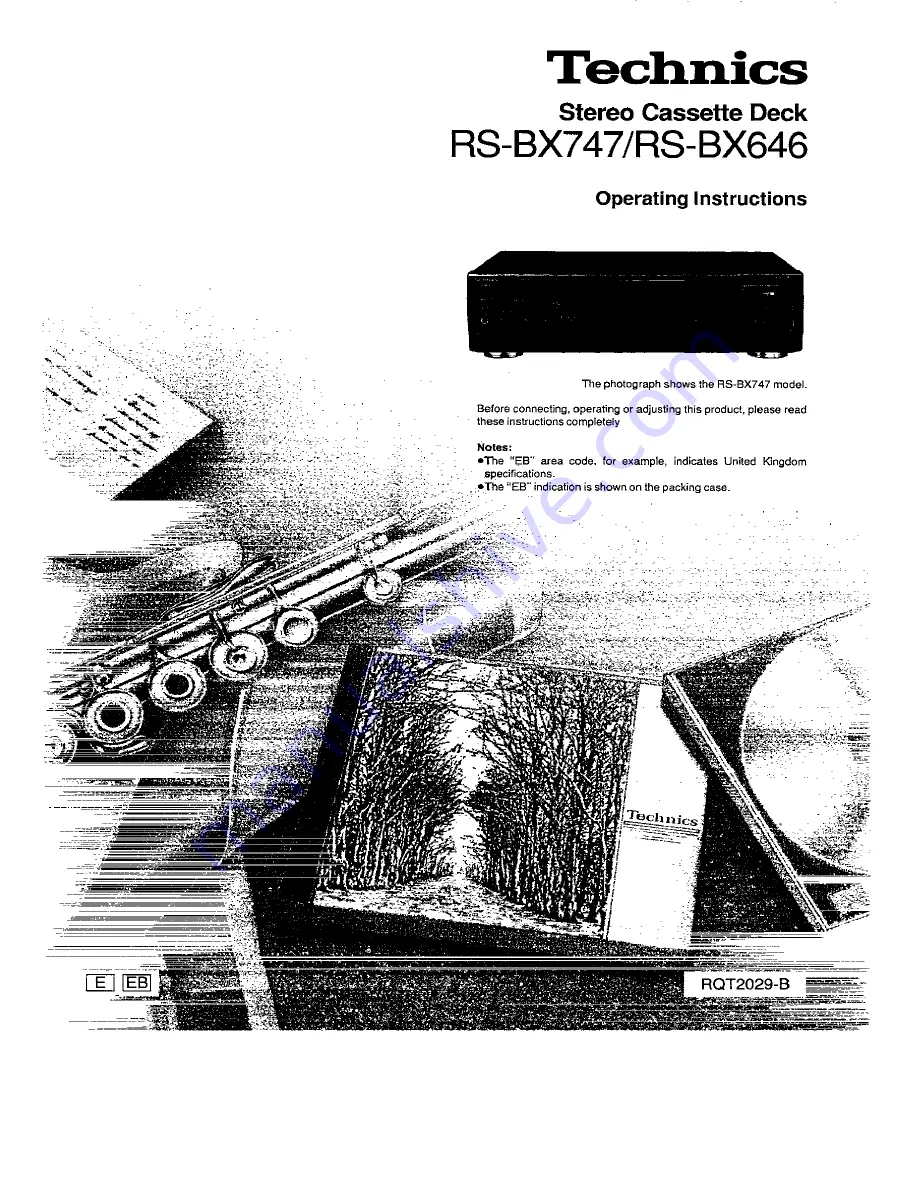 Technics RS-BX646 Operating Instructions Manual Download Page 1