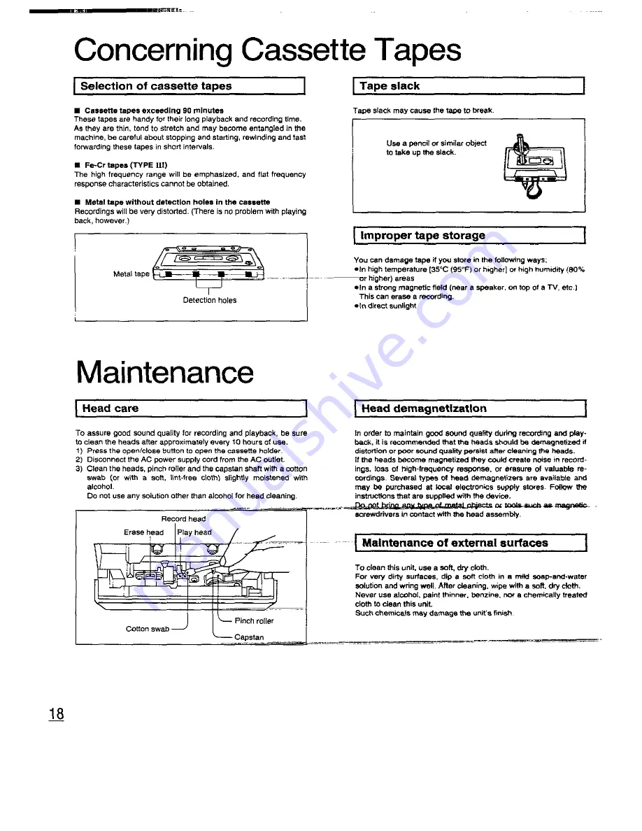 Technics RS-BX646 Operating Instructions Manual Download Page 18