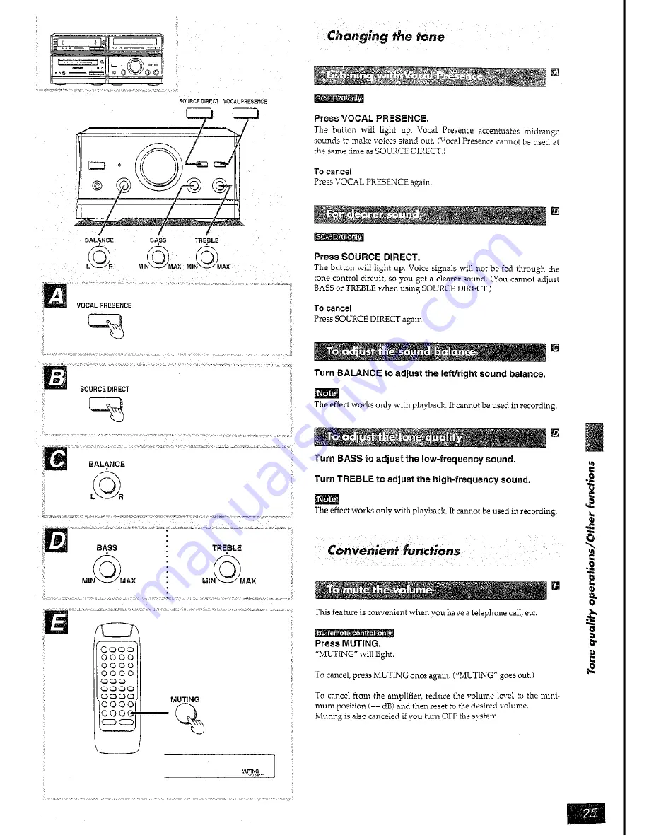 Technics RS-hd70 Operating Instructions Manual Download Page 25