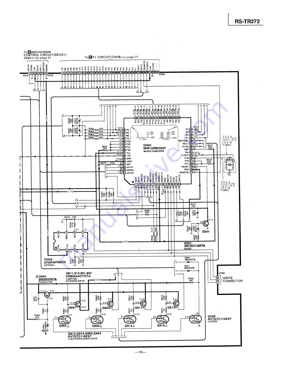 Technics RSTR272 - DUAL CASS. RECORDER Service Manual Download Page 15